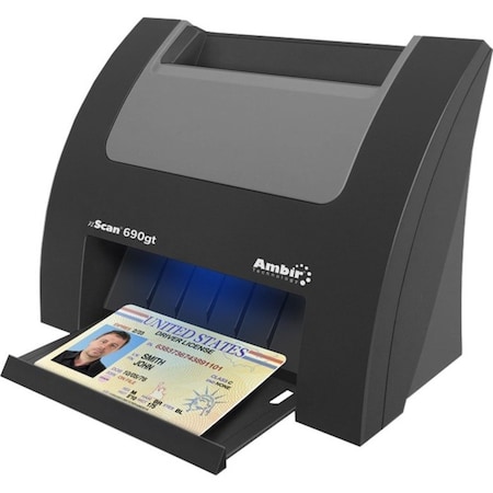 Ambir Ambir nScan 690gt Duplex ID Card Scanner w/AmbirScan for athenahealth - Duplex Scanning DS690GT-A3P